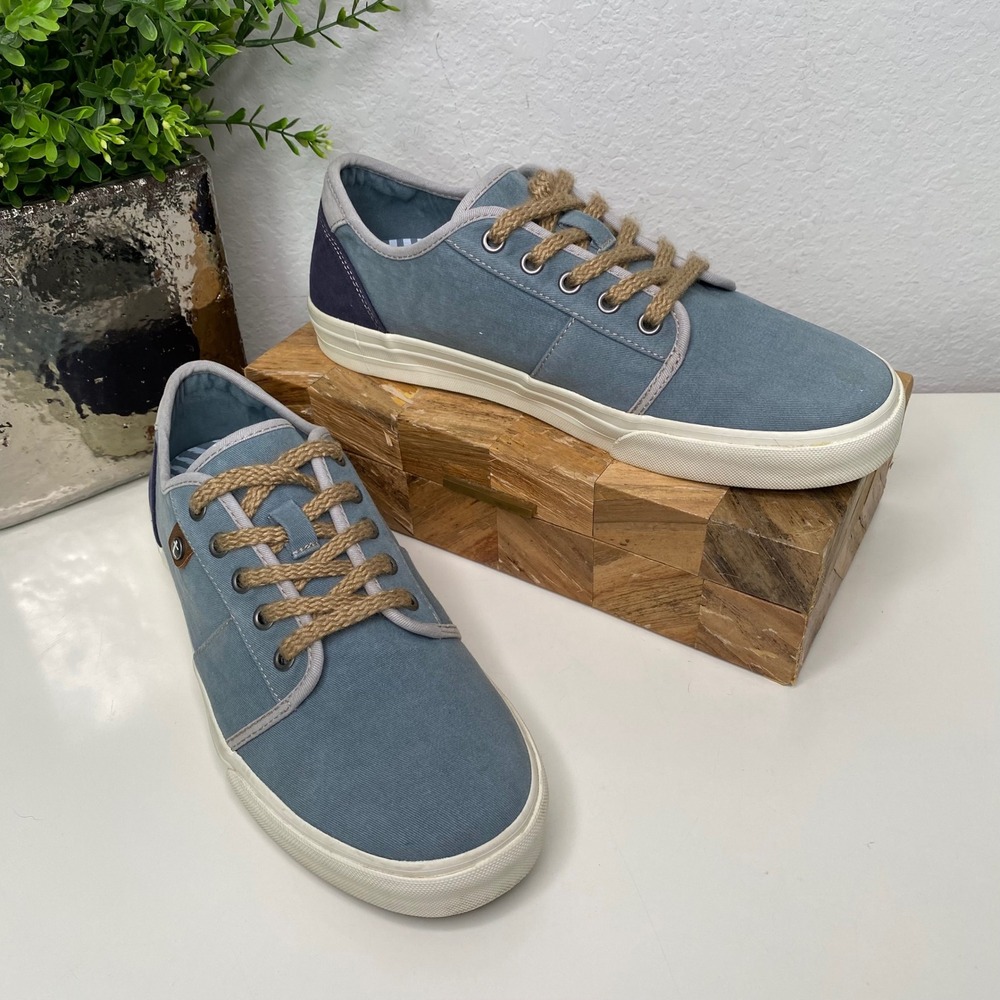 Taos‎ Super Soul Canvas Sneakers Casual Lace Up Shoe Lake Blue/Navy US 9.5